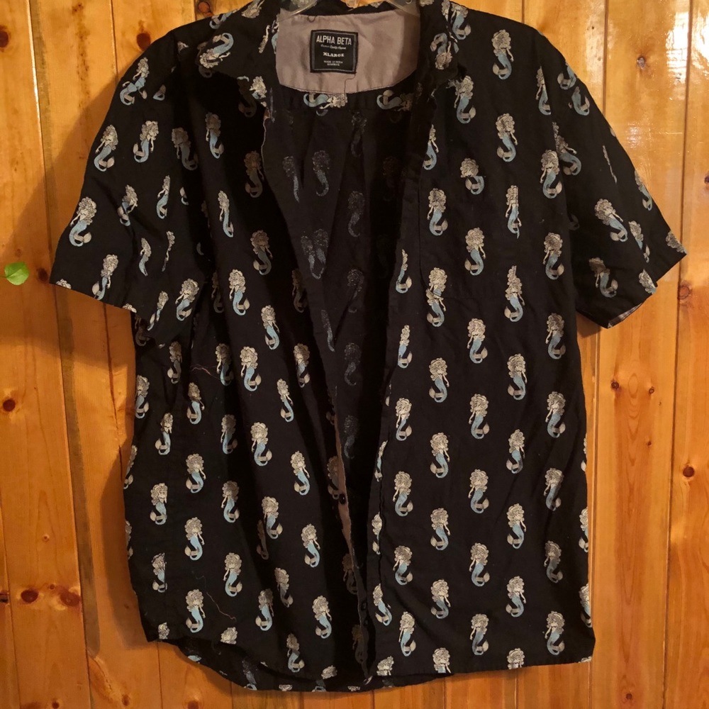 Button Up Mermaid Shirt